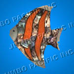 Shell brooches crafted in fish design