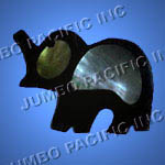 Shell broolches crafted in elephant design