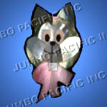 Shell brooches crafted in bear design