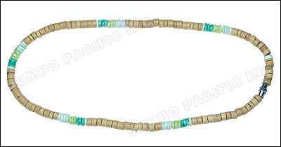 Coco Heishe Necklace with whiteclam heishe